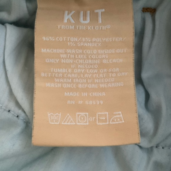 KUT FROM THE KLOTH Jeans Jean Wide Leg High Rise Classic Blue Size 2P - Picture 9 of 12